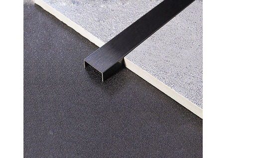 Decoração de azulejos de aço inoxidável 12mm PVD aço inoxidável U