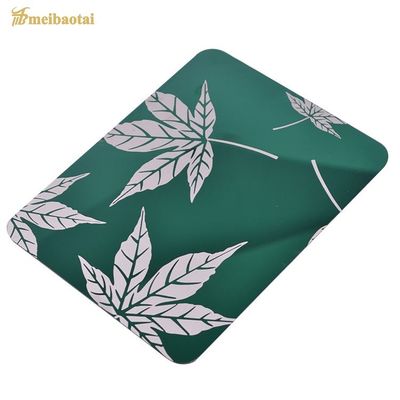Bom preço O espelho dourado verde gravou a largura de aço inoxidável da folha 1219mm on-line