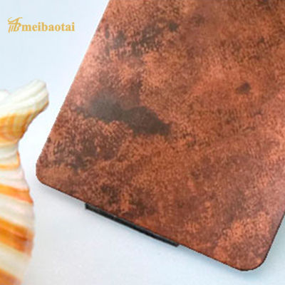 Bom preço SS304 envelheceu a parede de aço inoxidável de cobre antiga da decoração da placa da cor on-line