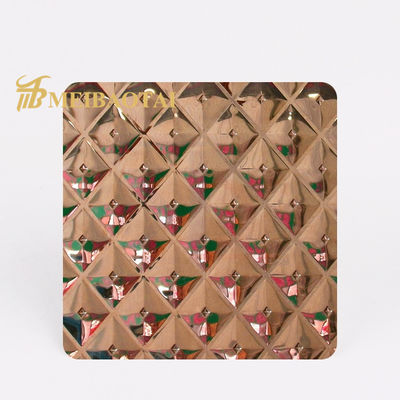 Bom preço SS201 Diamond Plate de aço inoxidável, 10ft gravou a chapa de aço 0.75mm densamente on-line