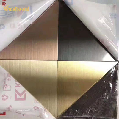 Bom preço Quatro pés Tamanho 0,65 mm Espessura 201 Grau Lata de aço inoxidável revestida de PVD decorativa escovada on-line