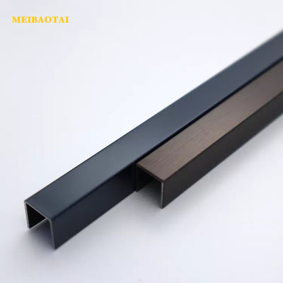 Bom preço DIN padrão de aço escovado 10 mm U canal de perfil de borda de aço inoxidável on-line