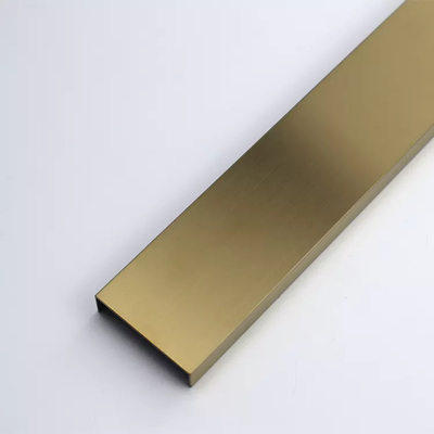 Guarnição preta U20 da telha de Rose Gold Mirror Hairline Finished 304 SS