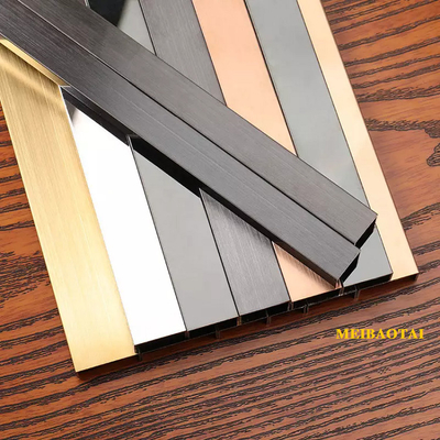 Instalação simples e conveniente Trim de azulejos de aço inoxidável