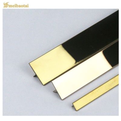 Acabamento de Borda de Azulejo em Aço Inoxidável 304 T10 X 3048mm com Superfície Espelhada para Proteção de Canto
