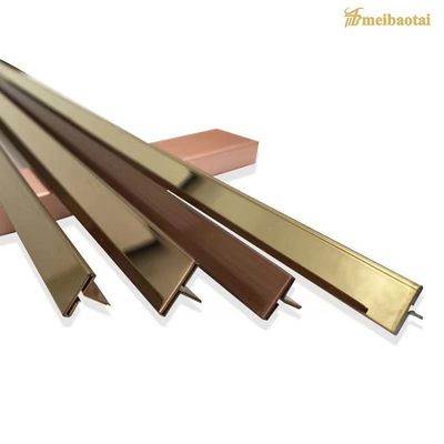 Bom preço Personalize o perfil de aço inoxidável da decoração da guarnição do espelho do projeto/telha da linha fina T U V on-line