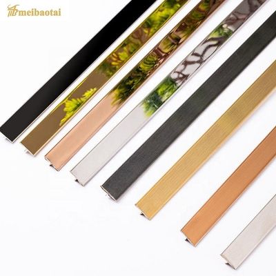 Bom preço Borracha de aço inoxidável em forma de T com impressão anti dedos 0.55MM espessura e linha do cabelo superfície do espelho on-line