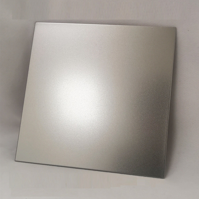 Folha de aço inoxidável decorativa limpada com jato de areia 0.55mm quatro pés de padrão de ASTM