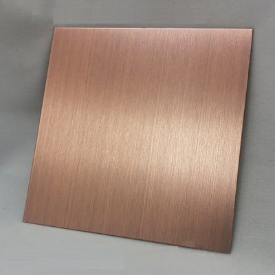 Pés de aço inoxidável de Rose Gold Black Plating Four da folha de J2 NO.4 0.45mm Thk