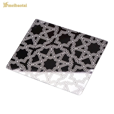 1219mm*2438mm Tamanho padrão Chapa de aço inoxidável gravada para decoração de elevadores