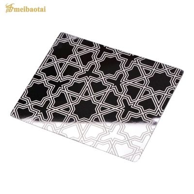 Super Mirror Finish 304 de aço inoxidável folha gravada 1219x2438mm para aplicações decorativas