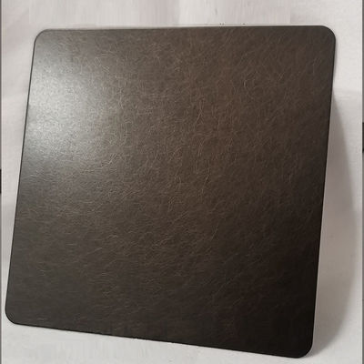 Cores de bronze revestido com espessura de 0,65 mm, folha de aço inoxidável decorativa anti-impressões digitais com revestimento PVD