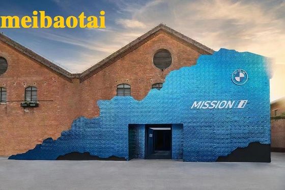 Bom preço Salão de beleza de aço inoxidável do cabelo do escritório da decoração da folha da ondinha irregular da água azul on-line