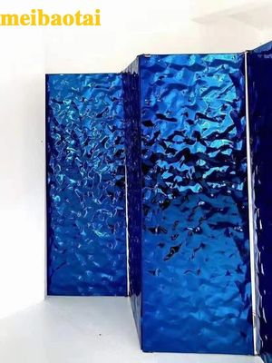 Chapa de Aço Inoxidável Grau 304 com Padrão de Onda d'Água e Placa de Metal Laminada a Frio com 1500mm de Largura
