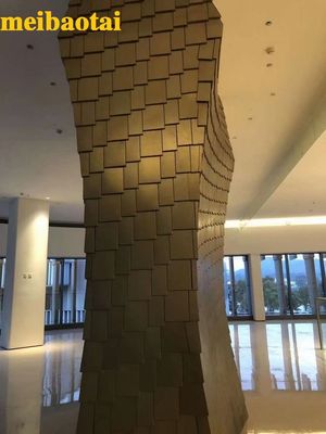 Bom preço Produto de decoração em chapa de aço inoxidável com relevo cor de bronze de quatro pés on-line