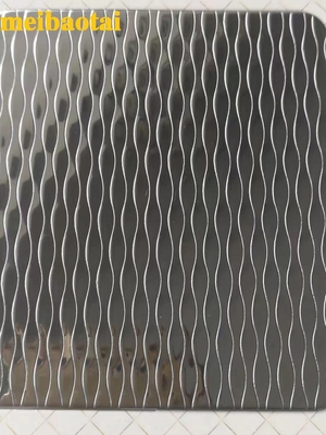 a espessura de 1.0mm gravou o selo de aço inoxidável do espelho do ouro da folha terminou a borda cortada
