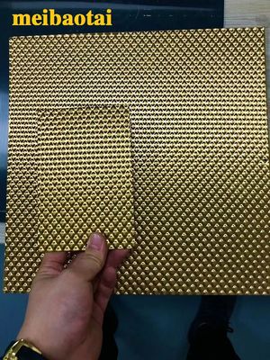 Chapa de Aço Inoxidável com Revestimento PVD e Textura Espelhada em Tamanho 4x8 Pés para Painéis de Parede