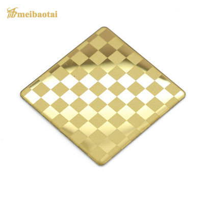 Bom preço 8K Espelho acabamento de ouro gravura Sustentável laminado a frio chapa de aço inoxidável e folha SS on-line