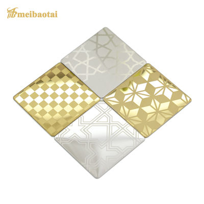Bom preço 3 mm Largura Placa de aço inoxidável laminada a frio Gravação de ouro Prata Chapa de aço inoxidável sustentável on-line