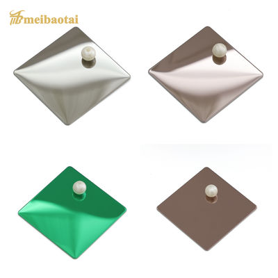 Chapa de Aço Inoxidável Decorativa com Acabamento Espelhado PVD, 0.55mm de Espessura e Revestimento Azul Anti-Impressão Digital