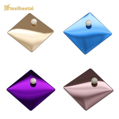 Bom preço Lata de aço inoxidável decorativa de espelho de revestimento PVD 4x8 0,6 mm de espessura on-line