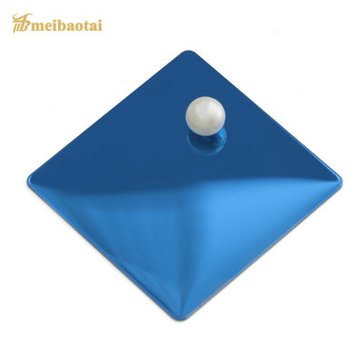 Bom preço Chapa Decorativa de Aço Inoxidável com Acabamento Espelhado Azul e 0.55mm de Espessura para Parede e Teto on-line