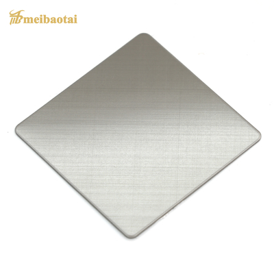 Placa de aço inoxidável de prata de Matte Brushed J2 quatro pés 0.8m Thk