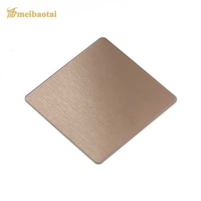 Espessura de aço inoxidável da folha 4x8 0.65mm de Rose Golden Matte Finish Decorative