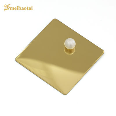 Chapa de Aço Inoxidável 201 Dourado Titânio 1219*2438 Placa Sustentável Laminada a Frio