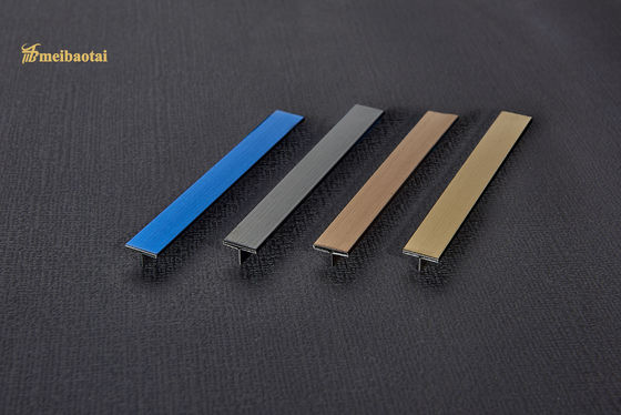 Bom preço U V litro impressão digital de aço inoxidável da guarnição 8mm 10mm da telha do perfil de T anti 20mm on-line