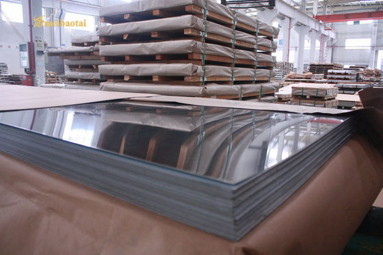 Chapa de Aço Inoxidável Laminada a Frio Sustentável Acabamento BA com Espessura de 0,3-3,0mm