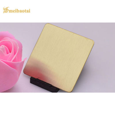 Bom preço Quatro pés de folha de aço inoxidável decorativa escovaram a placa de aço lisa de PVD 201 on-line