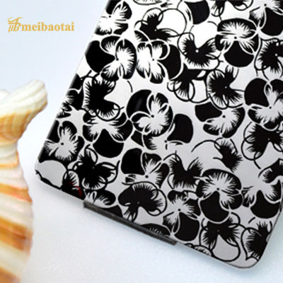 Bom preço 1.00mm Thk gravou a folha de aço inoxidável para o revestimento da parede exterior on-line