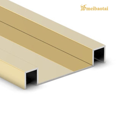 A espessura de aço inoxidável da guarnição 0.65mm da telha da categoria 304 decora a borda da parede