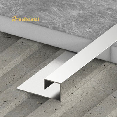 Bom preço 304 aço inoxidável customizado perfil de azulejo de guarnição com espelho PVD revestimento de cor e comprimento de 10FT on-line