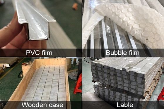 Bom preço perfil de aço inoxidável dos SS U V da guarnição da telha da espessura de 0.65mm decorativo com cor Platng on-line