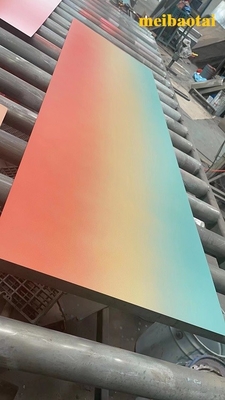 Cor Gradiente 2,0 mm Folha de aço inoxidável Decoração Lobby Tecto de parede