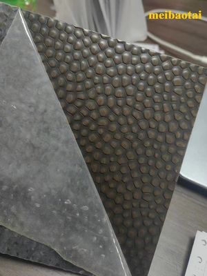 Bom preço Folha de aço inoxidável revestida de ouro em relevo com espessura de 0,85 mm on-line