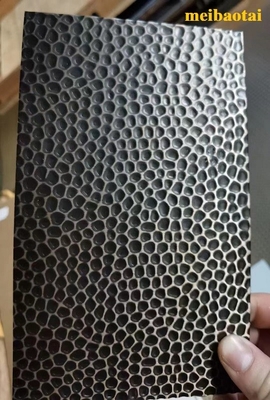 Preto Pvd Cor Fava de mel Estampado Chapa de aço inoxidável Decoração de parede