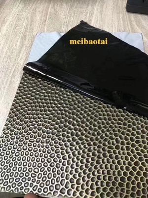 SS304 0,65MM Chapa de aço inoxidável em relevo Placa de decoração de favo de mel