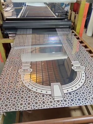 Chapa de Aço Inoxidável para Elevador com Revestimento PVD Colorido, Padrão JIS, 0.95mm de Espessura