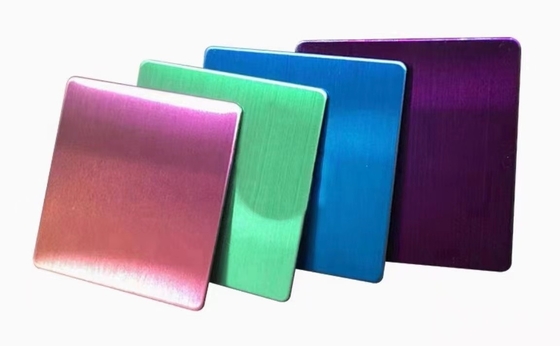 Espelho de chapa de aço inoxidável laminado a frio sustentável NO.4 Cor da linha do cabelo