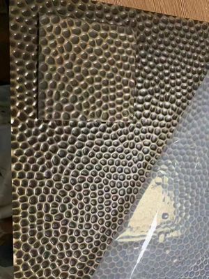 Bom preço 201 304 Decoração de parede Folhas de aço inoxidável de favo de mel estampadas on-line