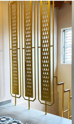 Bom preço Hotel e decoração de casa divisor de quarto de aço inoxidável em rosa ouro bronze e ouro cores personalizáveis tamanhos e padrões disponíveis on-line