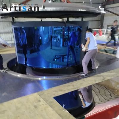 Bom preço Painel PVD de chapa de aço inoxidável de espelho azul padrão ASTM on-line