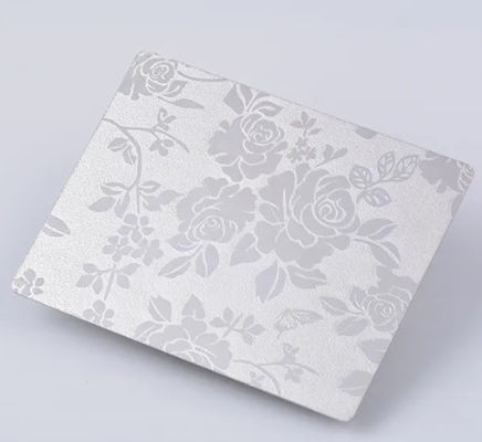 Bom preço Folha de aço inoxidável em relevo de espelho Ss304 durável para sinalização e decoração on-line