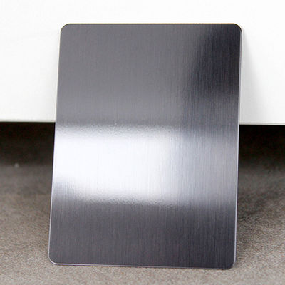 Placa de aço inoxidável de grau 430 escovada a preto com tratamento de superfície NO.4