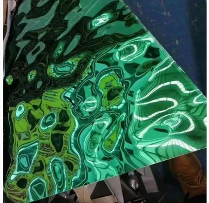 Bom preço PVD Color Coating Water Ripple Chapa de aço inoxidável para decoração interior on-line