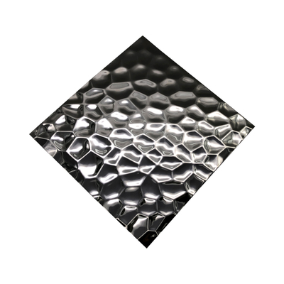 Hammer Textured Black Mirror Stainless Steel Sheet