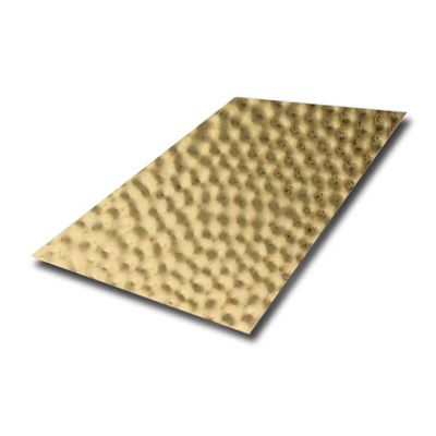 Bom preço Plano de aço inoxidável estampado com espessura de 0,85 mm e revestimento de cor para uso decorativo on-line